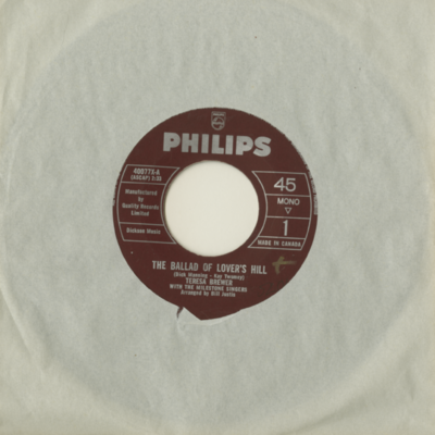 The Ballad Of Lover's Hill / Not Like A Sister (1962)