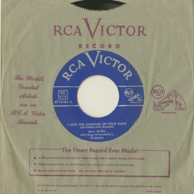 I Love The Sunshine Of Your Smile / The Morningside Of The Mountain (1951)