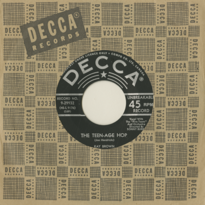 The Teen-Age Hop / You Must Come In At The Door (1956)