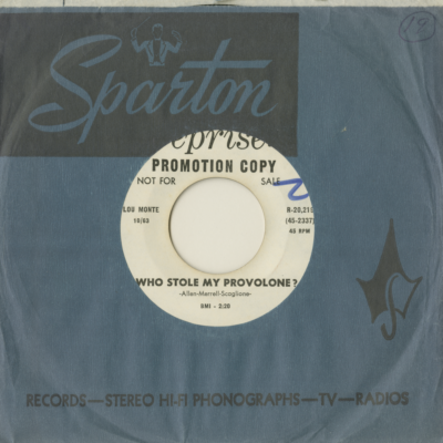 Who Stole My Provolone? / Hootenanny Italian Style (1963)