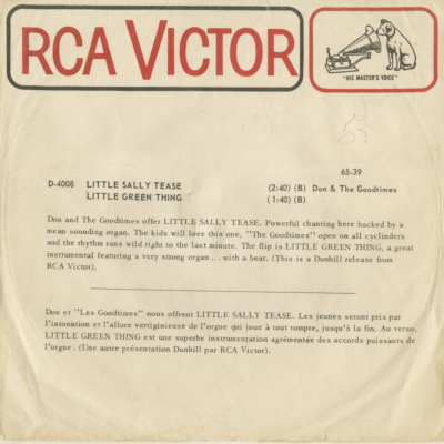 Little Sally Tease / Little Green Thing (1965)