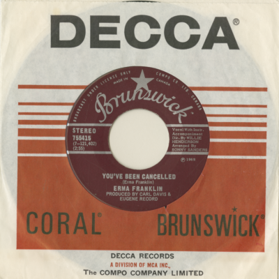 You've Been Cancelled / Saving My Love For You (1969)
