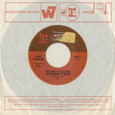 The Greatest Electric Experiment Is Over / I'll Be Your Baby Tonight (1968)