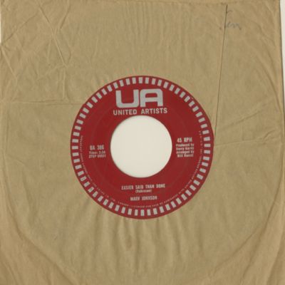 Easier Said Than Done / Johnny One Stop (1961)