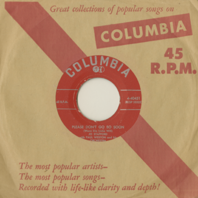 Please Don't Go So Soon / I Got A Sweetie (1955)
