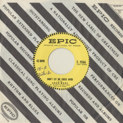 Don't Let Me Cross Over / Rain From The Skies (1963)
