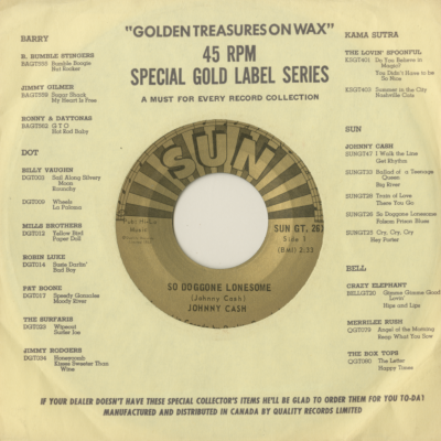 So Doggone Lonesome / Folsom Prison Blues