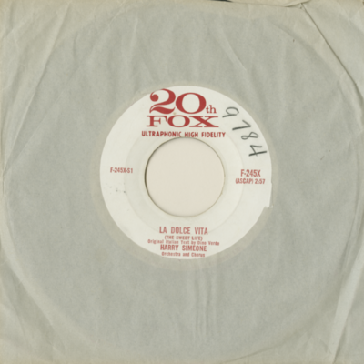 La Dolce Vita / A Girl And A Horn