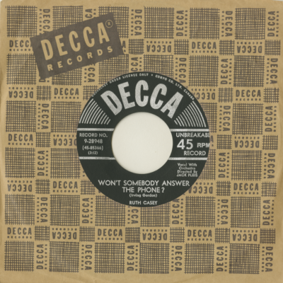 Won't Somebody Answer The Phone / Hold Me (1953)