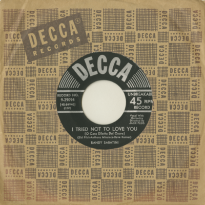 I Tried Not To Love You / A Million Tears Ago (1954)