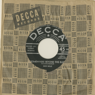 Somewhere Beyond The Blue / A Letter To My Lord (1956)