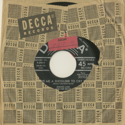 Give Me A Shoulder To Cry On / Thirteen Black Cats (1956)