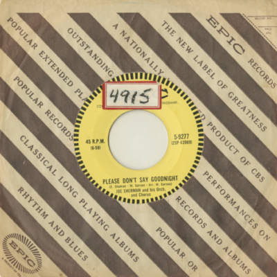 Please Don't Say Goodnight / Buttermilk (1958)