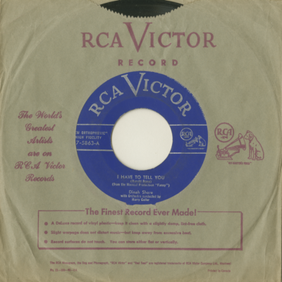 I Have To Tell You / Never Underestimate (1954)