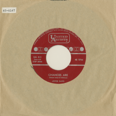 Chances Are / Mean To Me (1962)