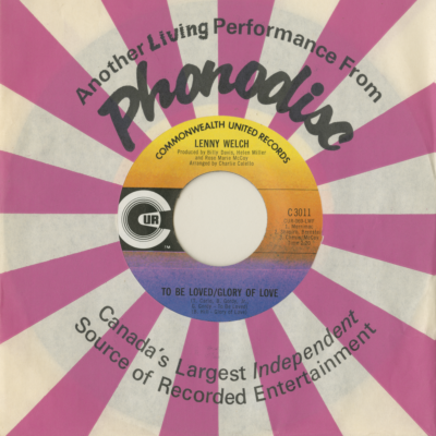 To Be Loved Glory Of Love / My Heart Won't Let Me (1970)