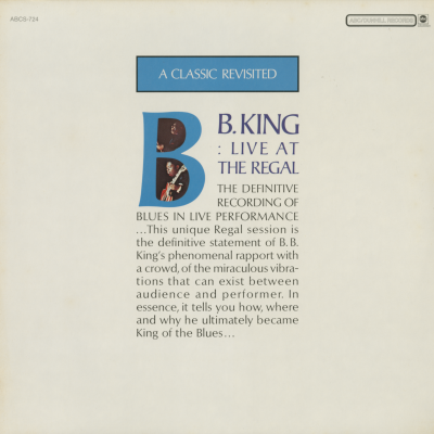 B.B. King Live At The Regal