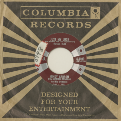 Just My Luck / Hiden In My Heart (1958)