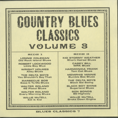 Country Blues Classics Volume 3