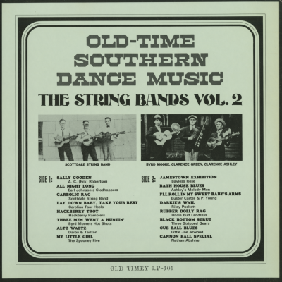Old Time Southern Dance Music The String Bands Vol 2