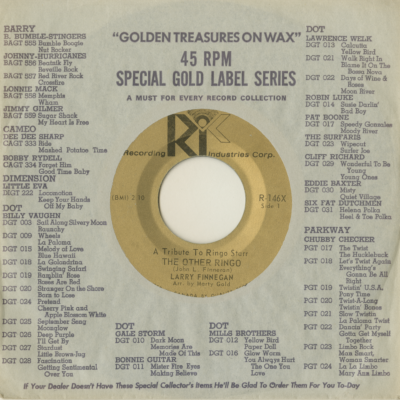 A Tribute To Ringo Starr The Other Ringo / When My Love Passes By (1964)