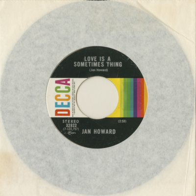 Love Is A Sometimes Thing / Dallas You've Won