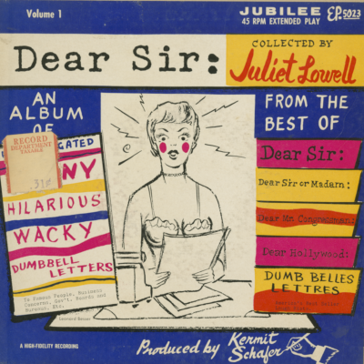 Dear Sir Collected By Juliet Lowell