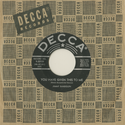 You Have Given This To Me / Show Me The Way To Go Home