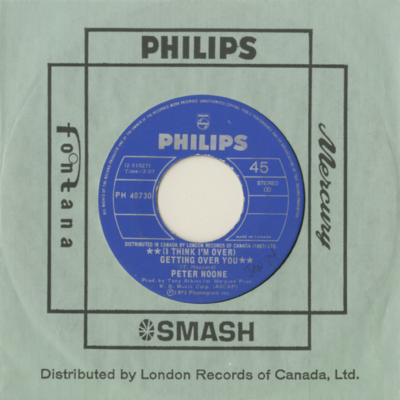 I Think I'm Over Getting Over You / All Sing Together (1973)