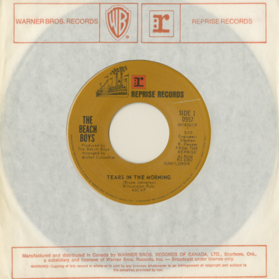 Tears In The Morning / It's About Time (1970)