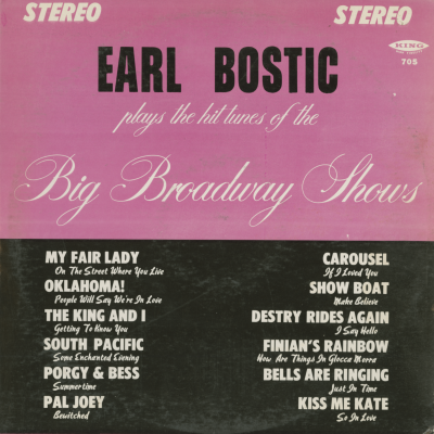 Earl Bostic Plays The Hit Tunes Of The Big Broadway Shows (1960)