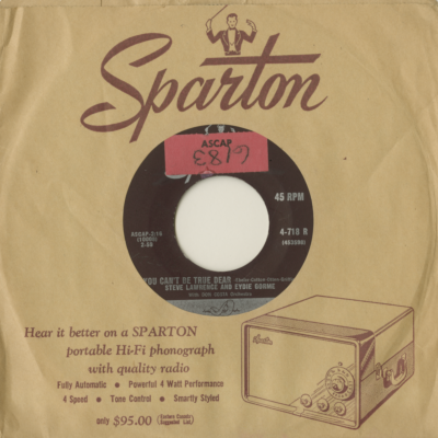 Sentimental Me / You Can't Be True Dear