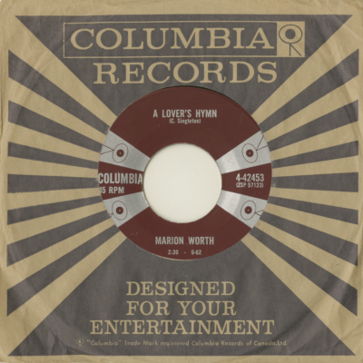 A Lover's Hymn / It's So Funny I Could Cry (1962)