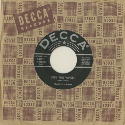 A Promise Made A Fool Of Me / Spin The Wheel (1958)