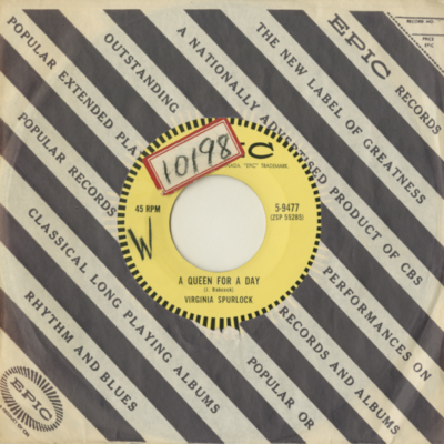 A Queen For A Day / I'll Take The Blame (1961)