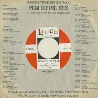 After The Dance / Then I'll Be Tired Of You (1964)