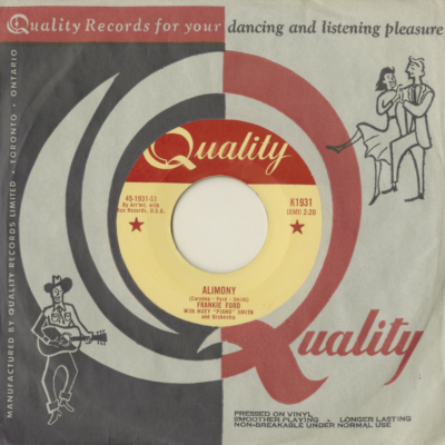 Alimony / Can't Tell My Heart (1959)