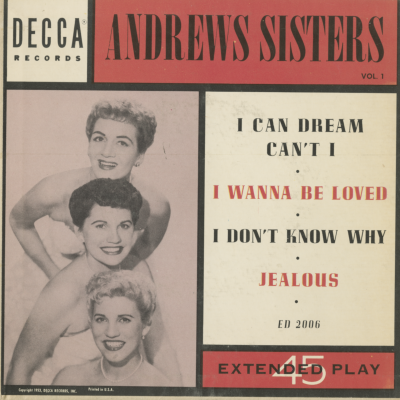 Andrews Sisters Vol 1 (1953)