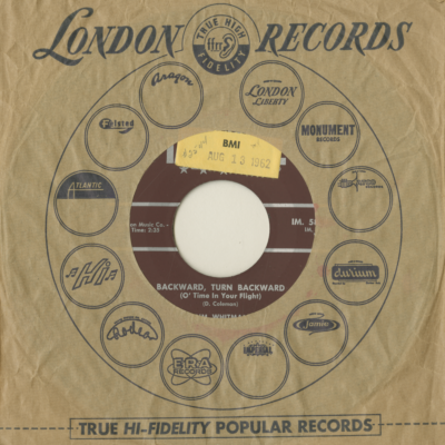 Backward Turn Backward / I Forgot More Than You'll Ever Know About Her (1962)