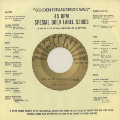 Ballad Of A Teenage Queen / Big River