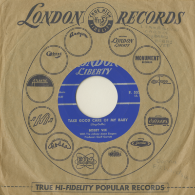 Bashful Bob / Take Good Care Of My Baby (1961)