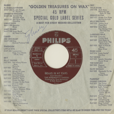 Beans In My Ears / Sailin' Away (1964)