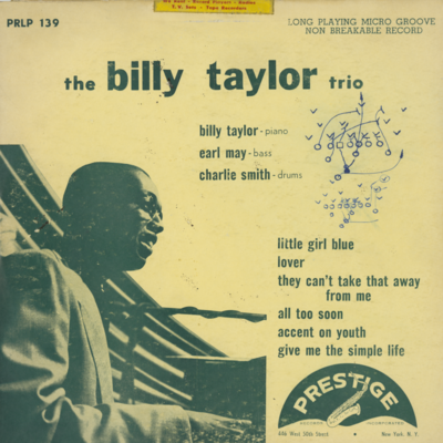 Billy Taylor Trio, Volume 1 (1953)