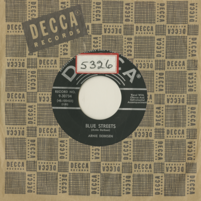 Blue Streets / Crazy Me (1958)