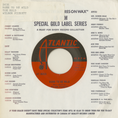 Born To Be Wild / Toe Hold (1969)