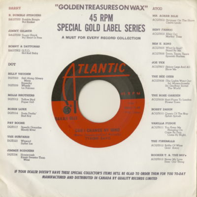 Can I Change My Mind / A Woman Needs To Be Loved (1968)