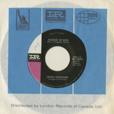 Changin' My Mind / It's All In The Game (1967)