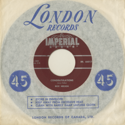 Congratulations / One Minute To One (1964)
