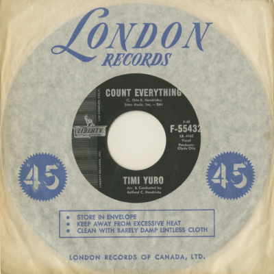 Count Everything / I Know I Love You (1962)