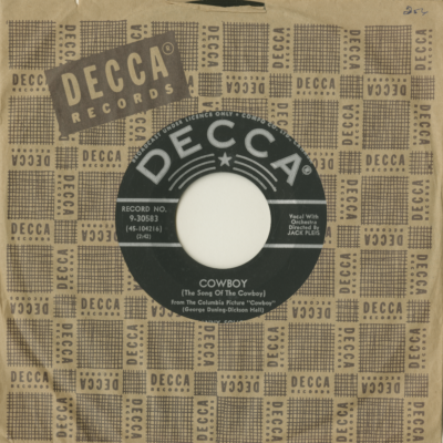 Cowboy / Once In A Lifetime (1958)